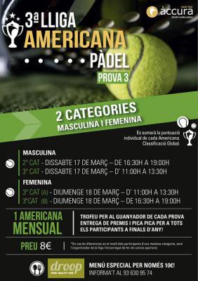 poster del torneo 3a PROVA LIGA AMERICANA