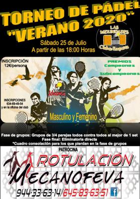 poster del torneo TORNEO VERANO 2020