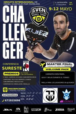 poster del torneo 2DO CHALLENGER EVEN PADEL INDOOR EL EJIDO, ALMERÍA