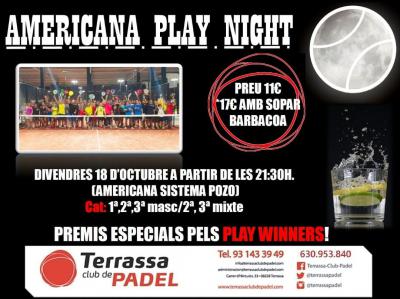 poster del torneo AMERICANA PLAY NIGHT
