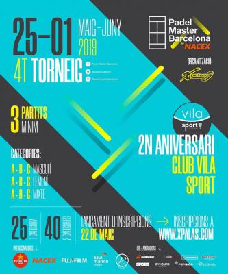 poster del torneo 4T TORNEIG PADEL MASTER BARCELONA BY NACEX