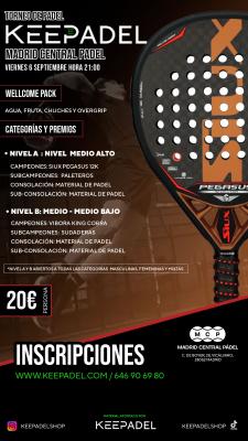 poster del torneo TORNEO KEEPADEL & MADRID CENTRAL PADEL