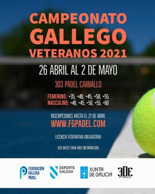 poster del torneo CAMPEONATO GALLEGO VETERANOS 2021