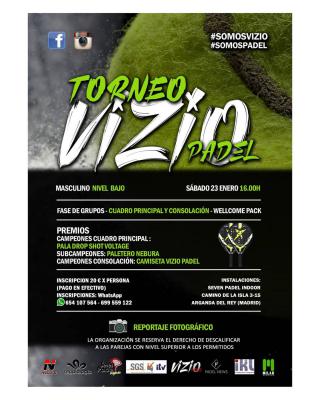 poster del torneo TORNEO VIZIO PADEL 