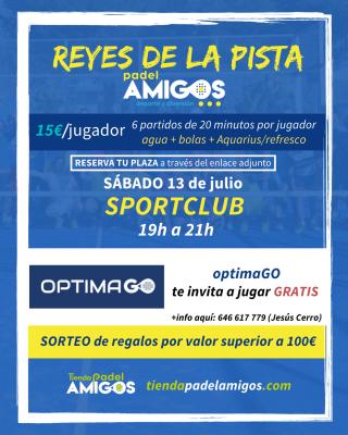 poster del torneo REYES Y REINAS DE LA PISTA OPTIMAGO