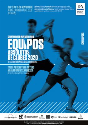 poster del torneo CAMPEONATO NAVARRO POR EQUIPOS ABSOLUTOS DE CLUBES 2020 – 3ª CATEGORÍA