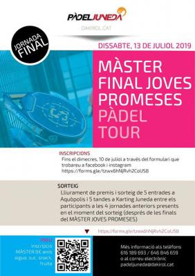 poster del torneo MASTER FINAL JOVES PROMESES PADEL TOUR