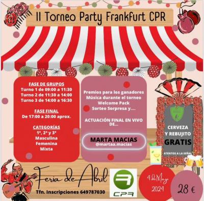poster torneo II TORNEO PARTY FRANKFURT CPR