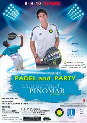 poster torneo TORNEO PADELANDPARTY PINOMAR