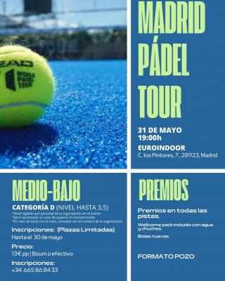 poster torneo MADRID PADEL TOUR