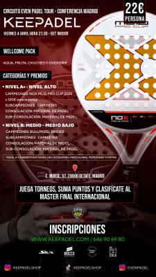 poster del torneo KEEPADEL & GET INDOOR