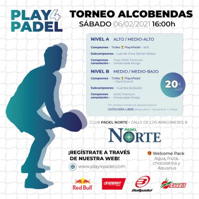 poster del torneo TORNEO PLAY4PADEL ALCOBENDAS