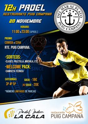 poster torneo 12H PADEL