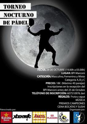 poster del torneo TORNEO NOCTURNO
