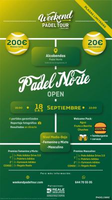 poster del torneo PADEL NORTE OPEN