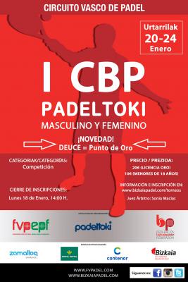 poster del torneo I CBP 2021 - PADELTOKI