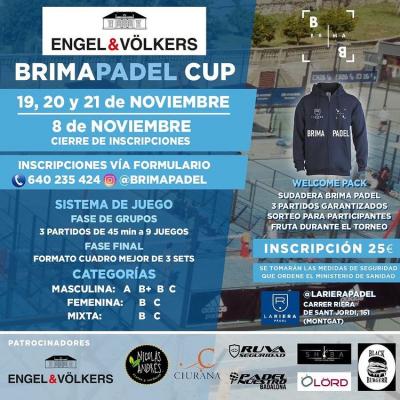 poster del torneo ENGEL & VÖLKERS BRIMA PADEL CUP