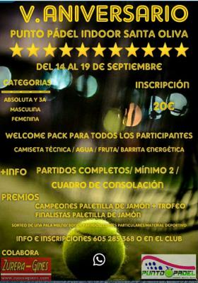 poster del torneo TORNEO V ANIVERSARIO