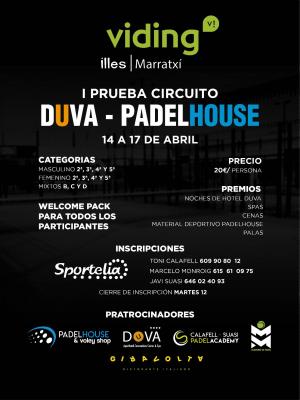 poster del torneo TORNEO DUVA - PADELHOUSE