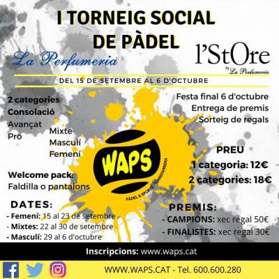 poster del torneo I TORNEIG SOCIAL