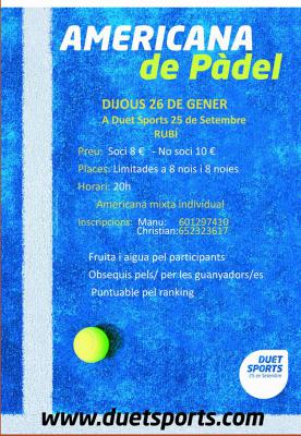 poster del torneo AMERICANA