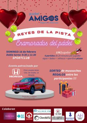 poster del torneo REYES DE LA PISTA ENAMORADOS DEL PÁDEL