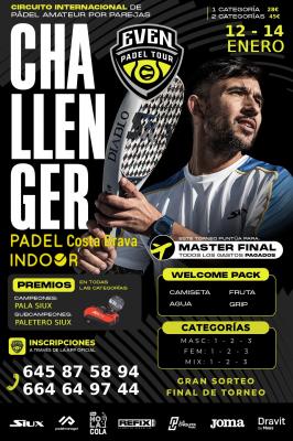 poster del torneo 1ER CHALLENGER EVEN PADEL COSTA BRAVA, BLANES