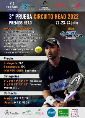 poster del torneo 3A PRUEBA CIRCUITO HEAD