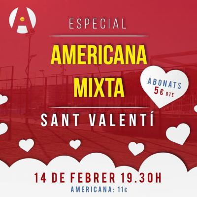 poster del torneo AMERICANA MIXTA SANT VALENTÍ