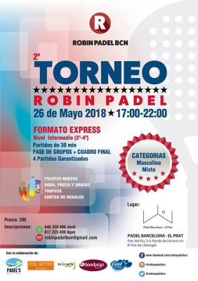 poster del torneo 2º TORNEO ROBIN PADEL