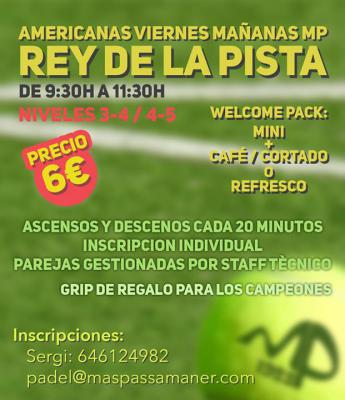 poster del torneo AMERICANA REY DE LA PISTA