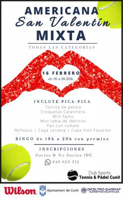 poster del torneo AMERICANA SAN VALENTÍN