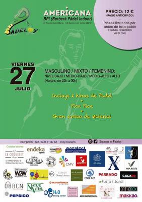 poster del torneo AMERICANA PÁDELOY