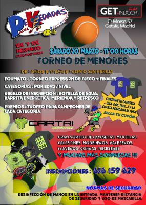 poster del torneo TORNEO DE MENORES
