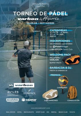 poster torneo TORNEO DE PADEL VARLION BY HIGUERÓN