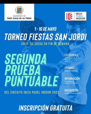 poster del torneo TORNEO FIESTAS SAN JORDI - SEGUNDA PRUEBA PUNTUABLE