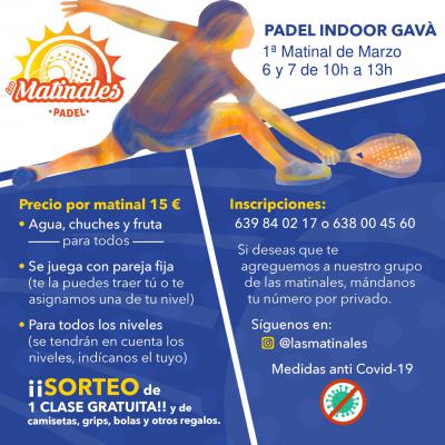 poster del torneo LAS MATINALES DE PÁDEL