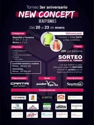 poster del torneo TORNEO 3ER ANIVERSARIO NEW CONCEPT