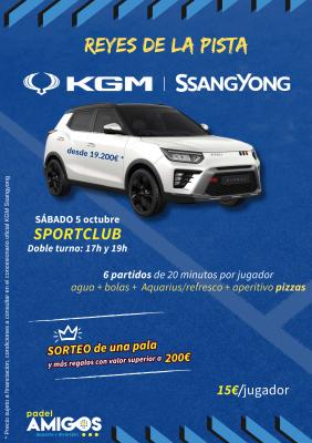 poster del torneo REYES DE LA PISTA KGM SSANGYONG