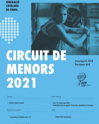 poster del torneo CIRCUIT DE MENORS 2021