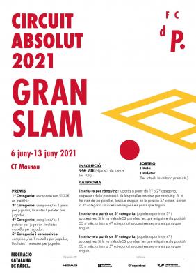poster del torneo CIRCUIT ABSOLUT 2021 - GRAN SLAM