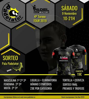 poster del torneo 4º TORNEO TOUR 2019