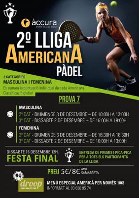 poster del torneo 2a LLIGA AMERICANA