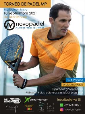 poster del torneo TORNEO PÁDEL MP SPORTS