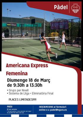 poster del torneo AMERICANA EXPRESS FEMENINA