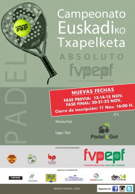 poster del torneo CAMPEONATO ABSOLUTO EUSKADI