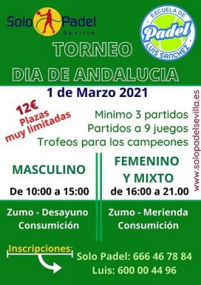 poster del torneo TORNEO DIA DE ANDALUCIA