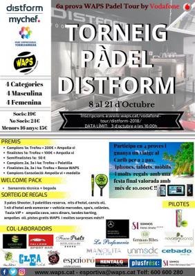 poster del torneo TORNEIG PÀDEL DISTFORM