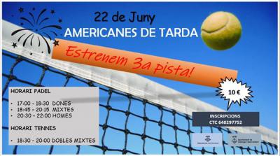 poster torneo AMERICANAS DE TARDA