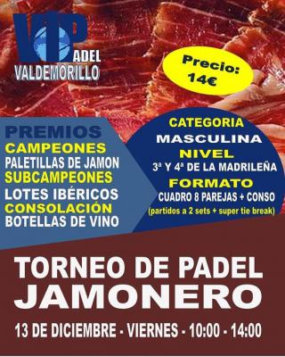 poster del torneo TORNEO DE PADEL JAMONERO